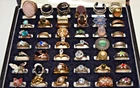Vintage Estate Costume Jewelry LOT 42 RINGS ALL Wearable Some Marked