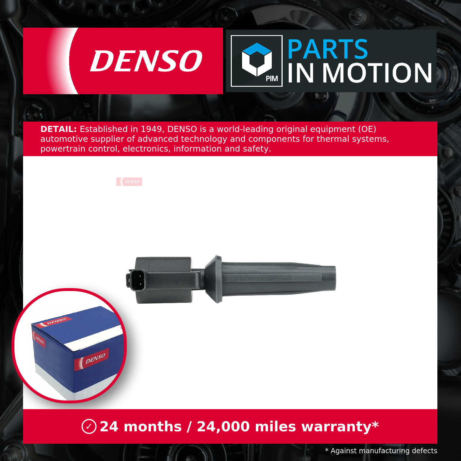 Ignition Coil fits FORD FOCUS C-MAX 1.8 03 to 07 Denso 5047437 Quality New