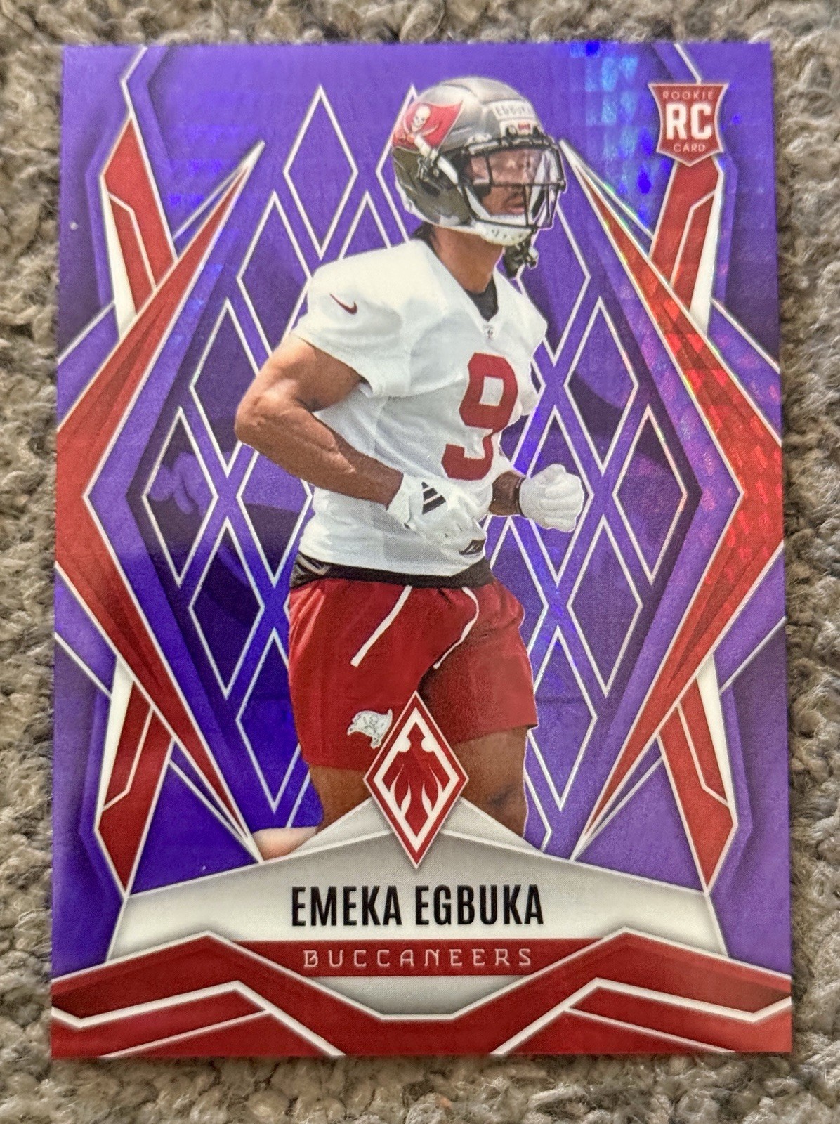 2025 Panini Phoenix - Rookies Emeka Egbuka #225 Purple Hyper /249 (RC)