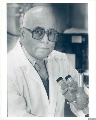 1986 Dr Sisir Sengupta Cancer Cell Researcher School Press Vintage Photo 8x10