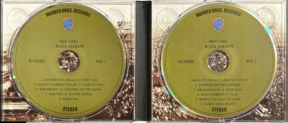 🤘 Black Sabbath PAST LIVES CD 2016 💿 Ltd Ozzy Dio ✨   - Imagem 2 de 3