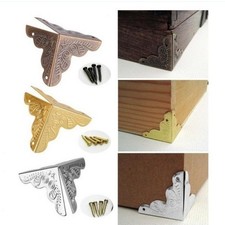 Iron Corner Protectors 6pcs for Wooden Boxes Decorative Trim for Protection
