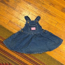 Vintage OshKosh B'Gosh Denim Vestbak Jumper Dress