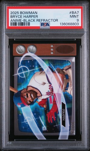 Bryce Harper [Black] #BA-7 2025 Bowman Anime card