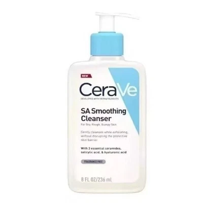 CeraVe SA Smoothing Cleanser with Salicylic Acid for Dry, Rough,Bumpy Skin 236ml
