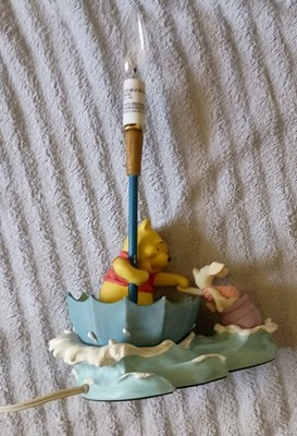 Vintage Disney Winnie The Pooh And Piglet Umbrella Nursery Lamp- Tested Works