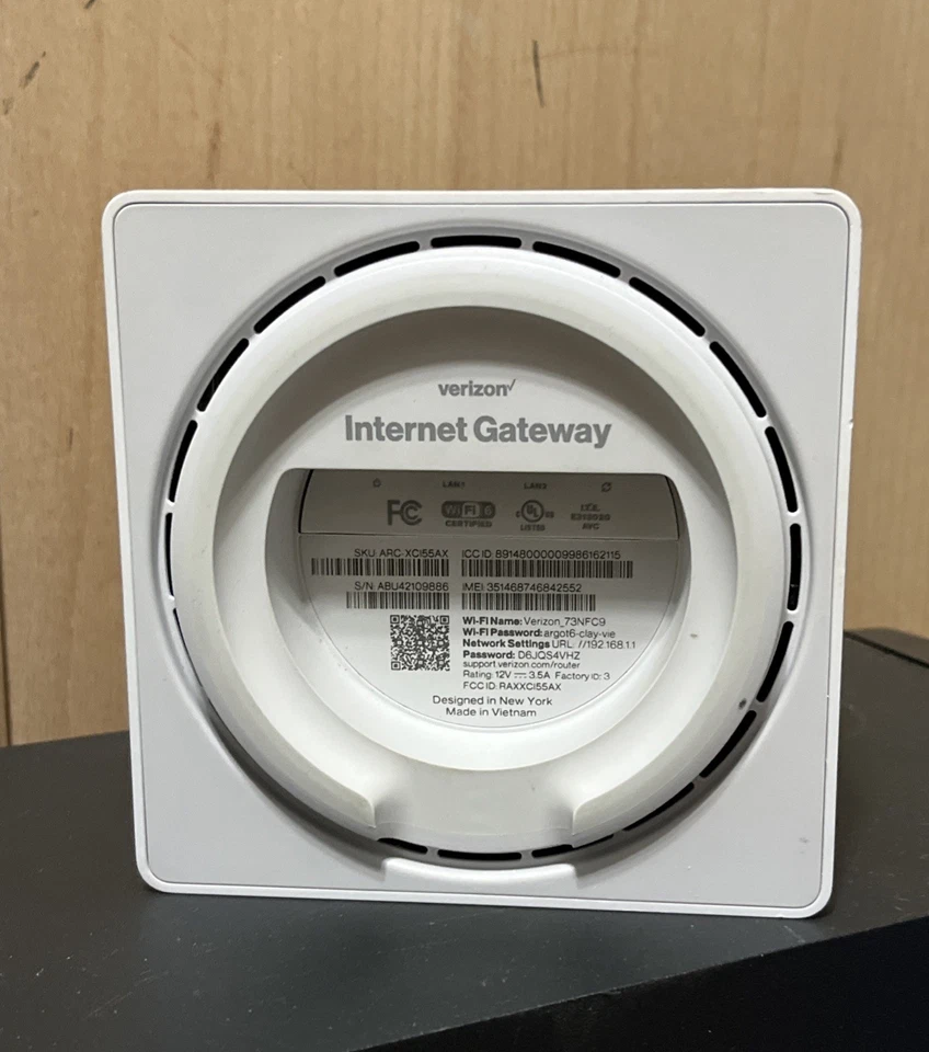 Verizon 5G LTE Internet Gateway Home Router Wi-Fi Hotspot White Only - Image 2 of 2