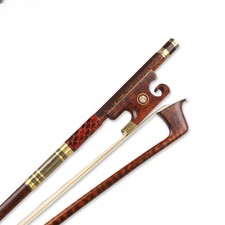 New Violin Bow 4/4 Full Size Snakewood Stick Natural Bow Hair Good Balance