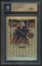 2015-16 Leaf Metal Dylan Wells Pre Production Proof Super Prismatic Gold 1/1