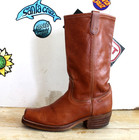 Vintage Levi's Men's Western Square Toe Brown Leather Boots Size 11 M USA 70s. — photo 3