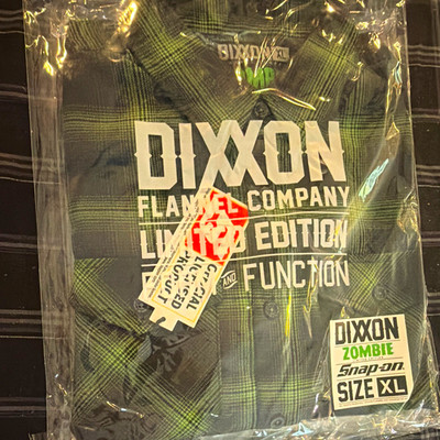 Dixxon Flannel Co Limited Edition Zombie Plaid Flannel Button-Up Men XL