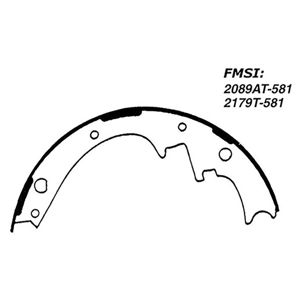 Kit de tambores de freno trasero y zapatas de freno para Ford Fairlane 1969 Foto 3 de 4