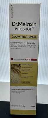 Dr. Melaxin Peel Shot Glow White Rice Toner 6.76 oz. 200 mL Exp 6/28 Sealed