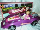 Vintage Barbie StarVette Beauty Secrets Doll & Purple Vette w/Orig. Box 1976