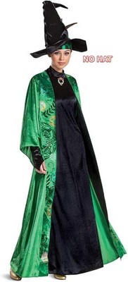 Professor McGonagall Costume, Official Harry Potter Wizarding Costume- NO HAT