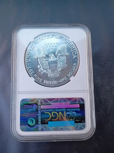 1987 MS69 American Silver Eagle Very Clean Very Nice Coin Plenty of Detail. #2