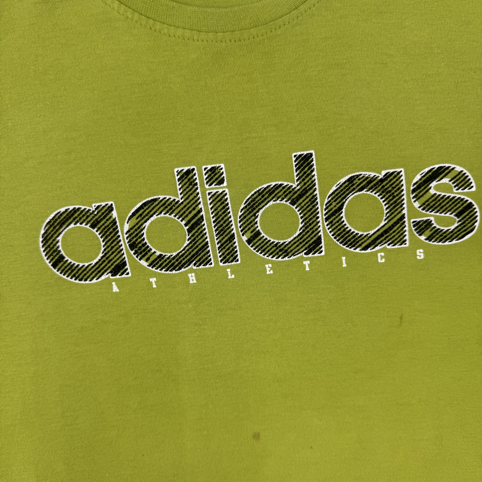 Adidas Athletics Olive Green T-Shirt Men's Large image 4