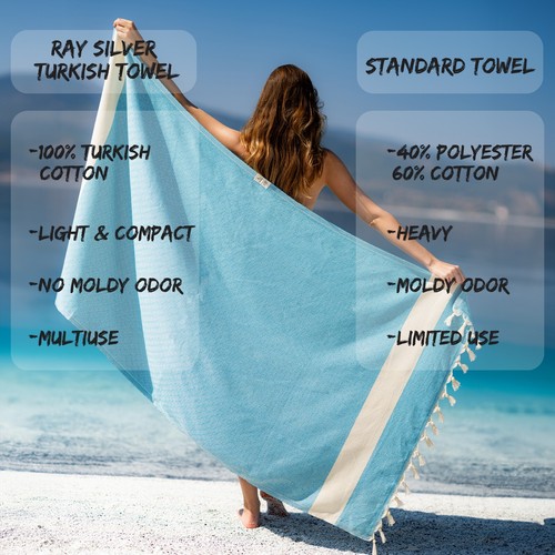TURKISH BEACH TOWEL100% COTTON TRAVEL CAMPING SAUNA YOGA BATH HOME DECOR BLANKET - Picture 95 of 105
