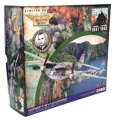 Corgi 1/72 Scale AA36617 - Lockheed P-38 L-5-LO Lightning Aircraft - Picture 6 of 6
