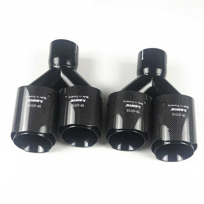 1 Pair Akrapovic Carbon Fiber Exhaust Tip For Audi RS3 RS6 RS7 A3 A4 A5 - Foto 9