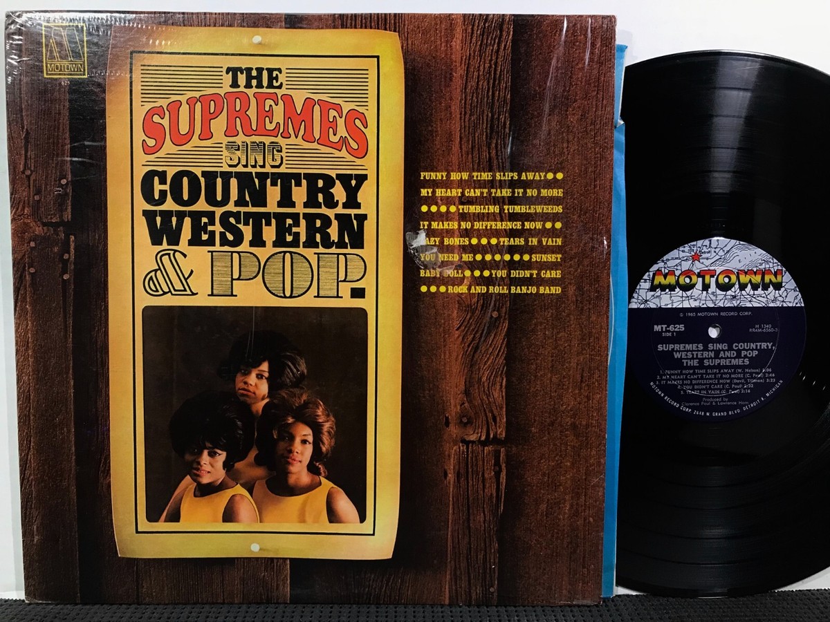 THE SUPREMES Sing Country Western Pop LP MOTOWN MT-625 MONO DG