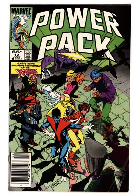 Power Pack #12 FVF 7.0 1985 Newsstand Edition June Brigman Cover