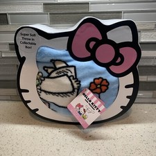 New Hello Kitty & Friends & Flowers 46" x 60" Plush Throw Blanket In Shaped Box