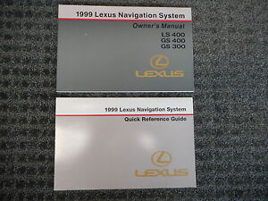 1999 Lexus LS400 GS300 GS400 Navigation System Owner User Manual Guide