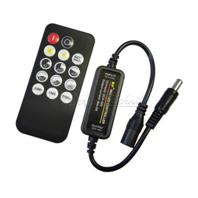 6A Mini LED Dimmer RF Wireless 14Key Remote Control LED Strip Lights Controller