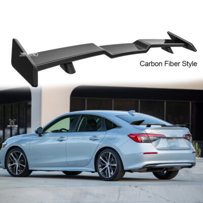 For Honda Civic Sedan Coupe 57'' Rear Trunk TRD Style Sport Spoiler Wing Carbon