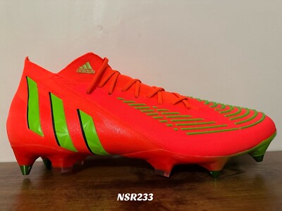 ADIDAS PREDATOR EDGE 1 SG GAME DATE PACK SOLAR RED GREEN GW1016 SOCCER SIZE 9