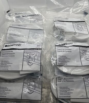 10 pack ClosetMaid SuperSlide Closet Rod Support Bracket 5655 **NEW SEALED**