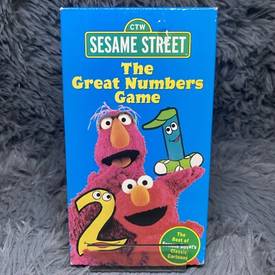 Sesame Street - The Great Numbers Game VHS 1998 Classic Cartoon