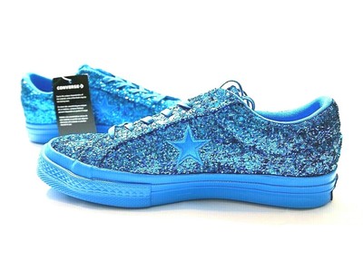 blue glitter converse