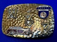 Vintage Hookfast Driving Safety Award W. Baton Rouge Parish Sheriff Belt Buckle