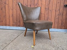 Cocktail Sessel Clubsessel Vintage 50er Easy Lounge Chair Vinyl Mid Century 23