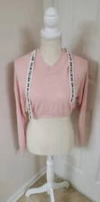 H&M Divided Crop Hoodie Size S Juniors Pink