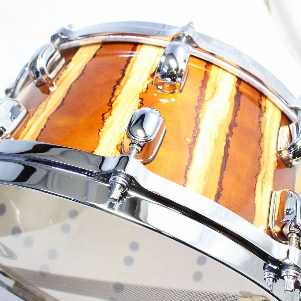 TAMA  STARCLASSIC PERFORMER Snare Drum MBSS65-CAR 14x6.5 inch from JAPAN - Image 3 of 4