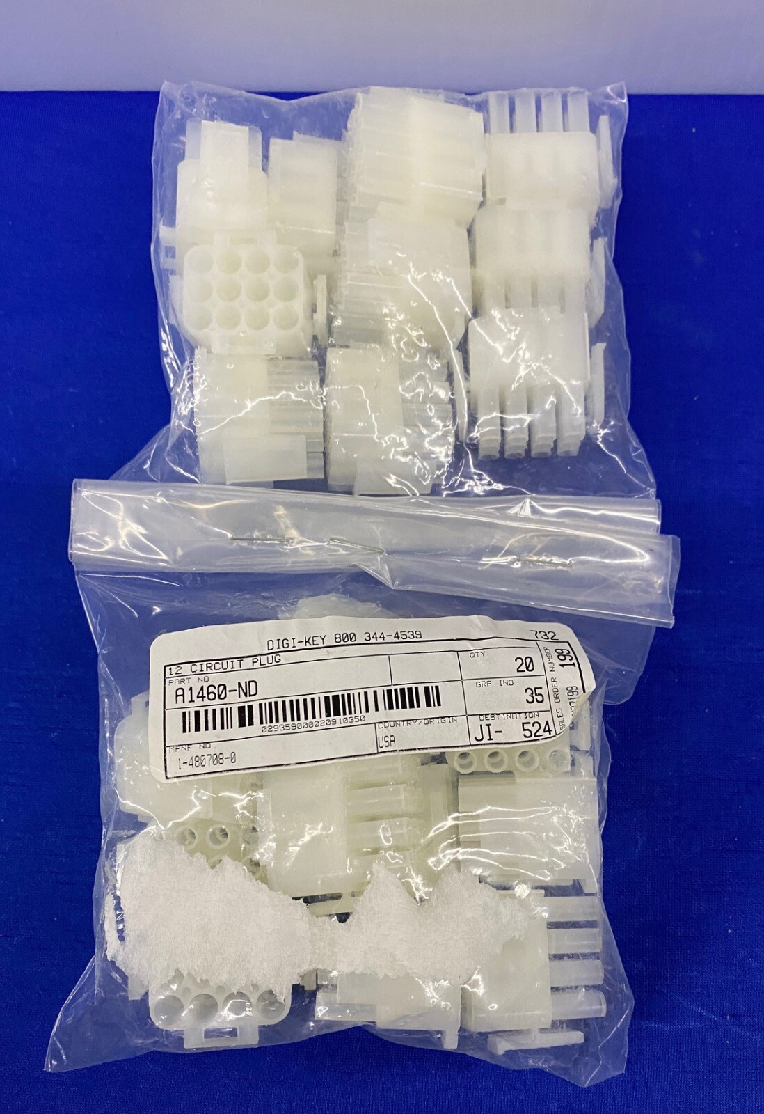 DIGI-KEY A1460-ND / 1-480708-0 CONNECTIVITY AMP CONNECTORS, CONN PLUG ...
