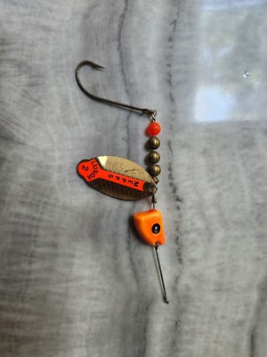 NEW MEPPS LUSOX DEEP RUNNER LURE SPINNER #2 IN-LINE PIKE MUSKIE NIP GOLDEN RARE