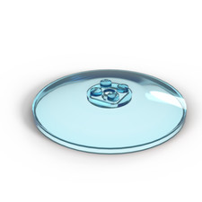 Lego 1x Radar Schüssel Sat 8x8 dish 3961 transparent hellblau trans-light blue