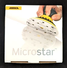 Mirka FM-611 2000 Microstar Hook & Loop Sanding Disc 6" (Box Of 50) New