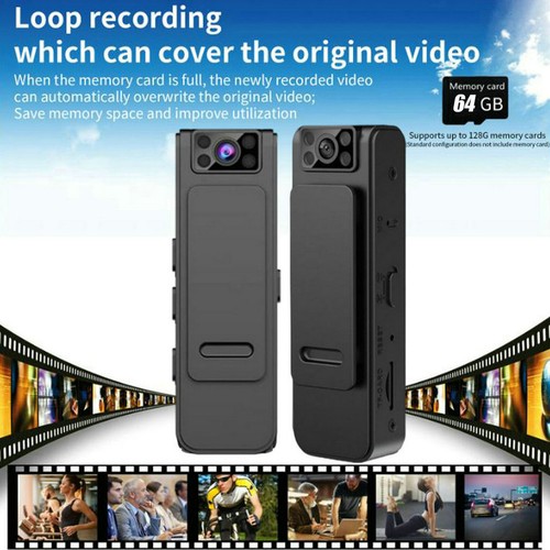 Mini HD 1080P Noise Reduction Camera Portable Wearable Night Vision Recorder NEW - Picture 11 of 14