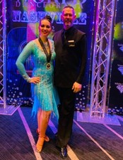 ballroom dance competition dress designed as all around could be latin/rhythm