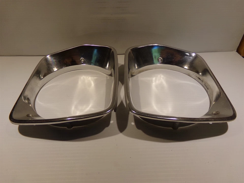 1975 76 Plymouth Duster Headlight Bezels OEM Valiant Scamp A body - Image 4 of 4