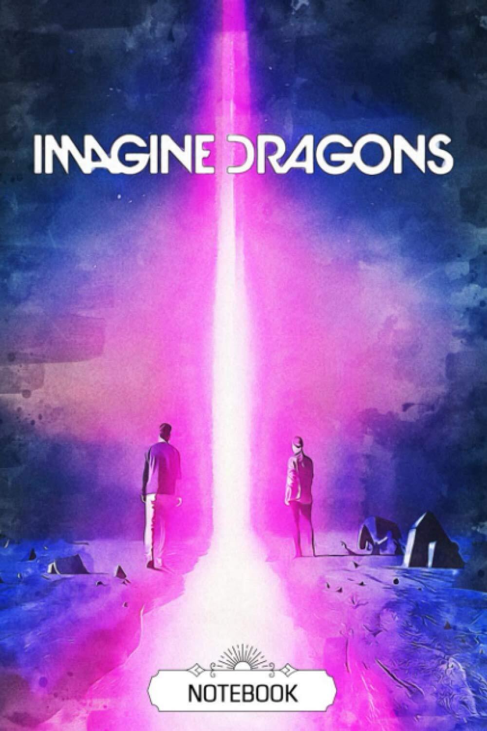Notebook Wide Ruled Journal with Imagine Dragons Design-image