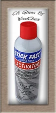 Stick Fast 4 7.5 12.5 OZ CA Glue Activator Accelerator Woodturning Model Lathe