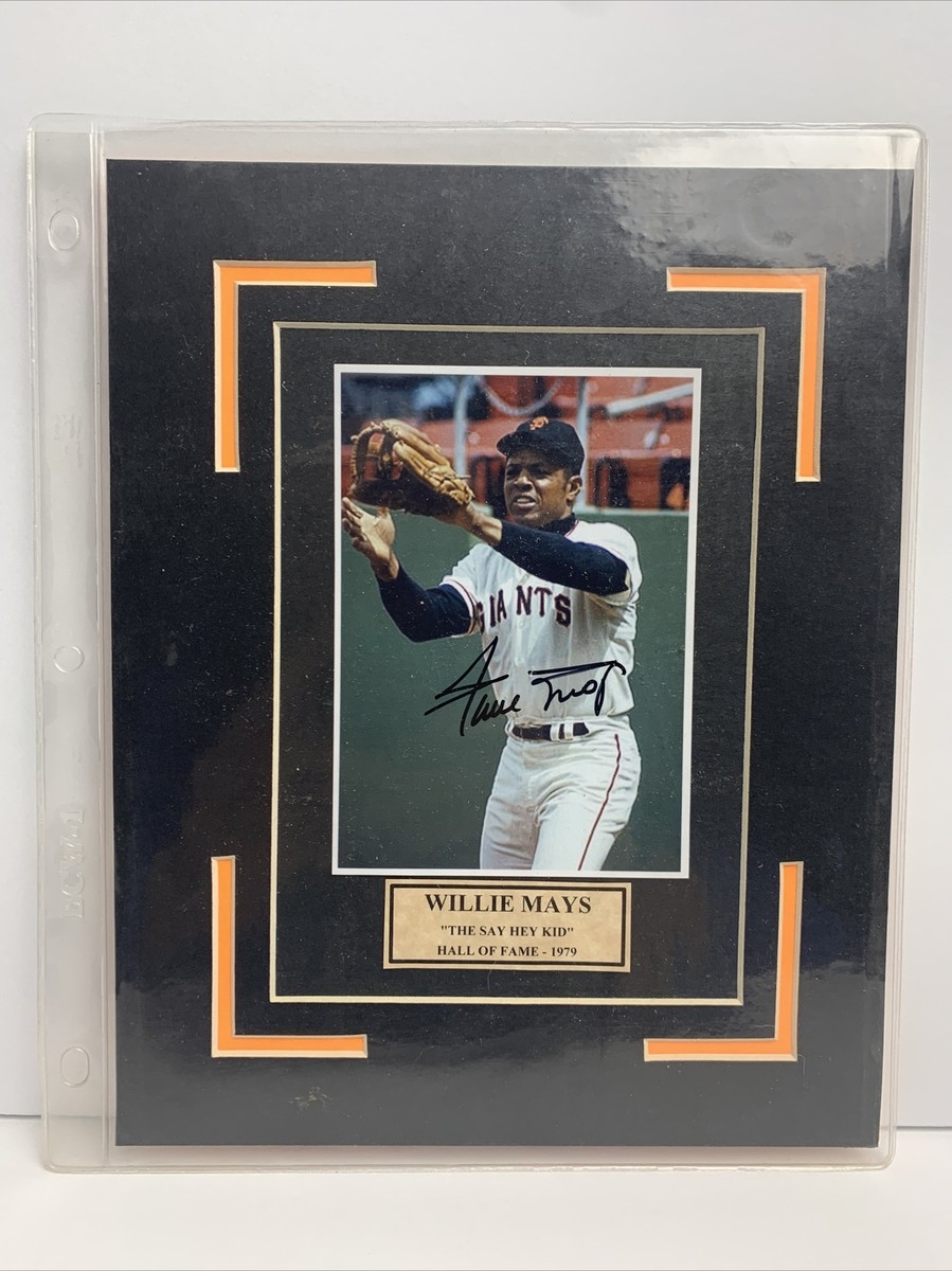 Willie Mays signed 8x10 Matted 3.5x5 Autograph Photo GIANTS HOF | eBay
