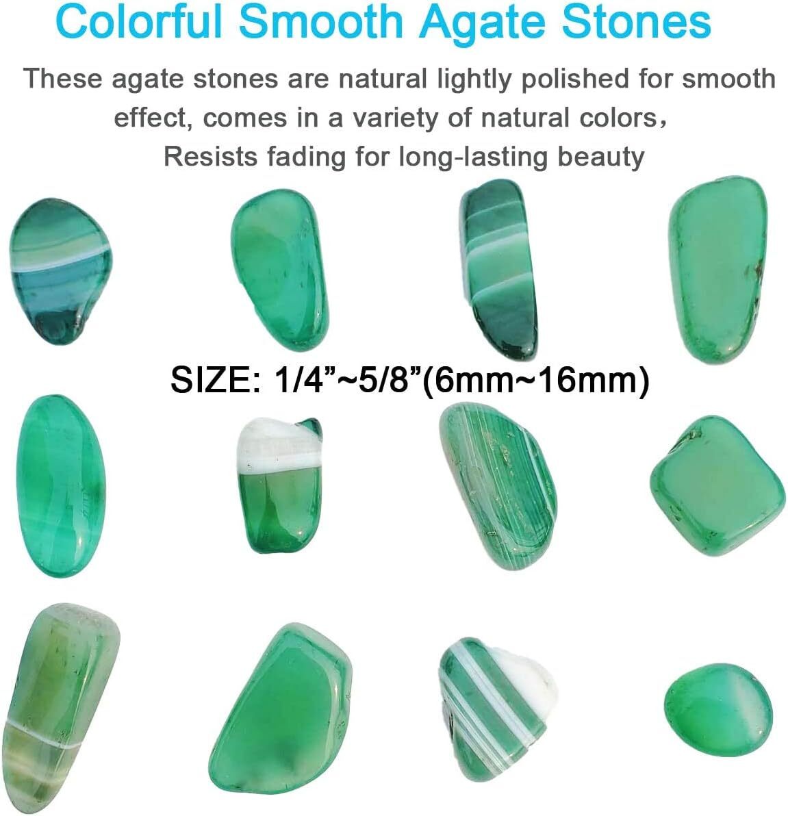 Aquarium Fish Tank Gravel Gem Agate Natural Stone Tumbled Plants Vass 2 ...
