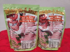 2 pack Megalina Detoxify your Intestines, Kidneys & Liver Flax Seed 14 oz 12/28